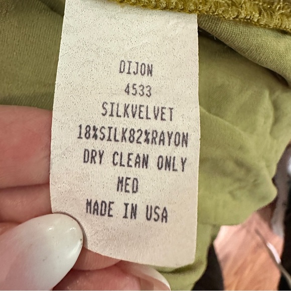 Kathleen Sommers Boutique Dijon Silk Velvet Open Cardigan Medium – Quiet Luxury - Picture 11 of 16